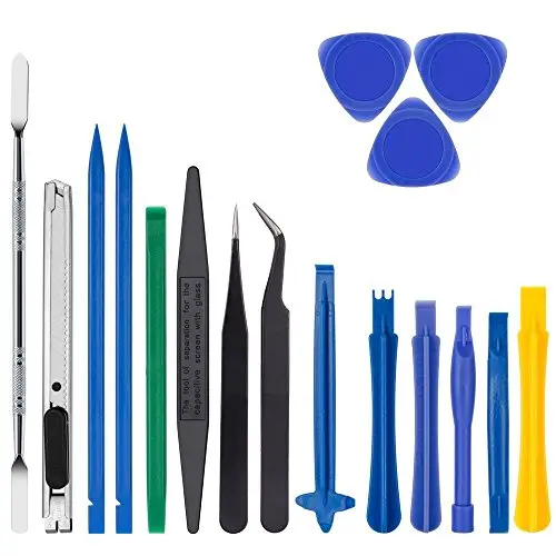 Honest Zacro 18 in 1 Professional Opening Pry Tool Repair Kit with Non-Abrasive Nylon Spudgers and Pack of 2 Anti-Static Tweezers Review 7 product review image