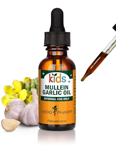 Honest Herb Pharm Kids Mullein and Garlic Oil, Calendula, Garlic, Mullein, St. John's Wort, Olive Oil, 1 Fl Oz (Pack of 1) Review 2 product review image