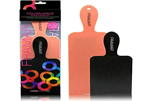 FRAWAR makeup blotting sponge set with black and peach applicators.