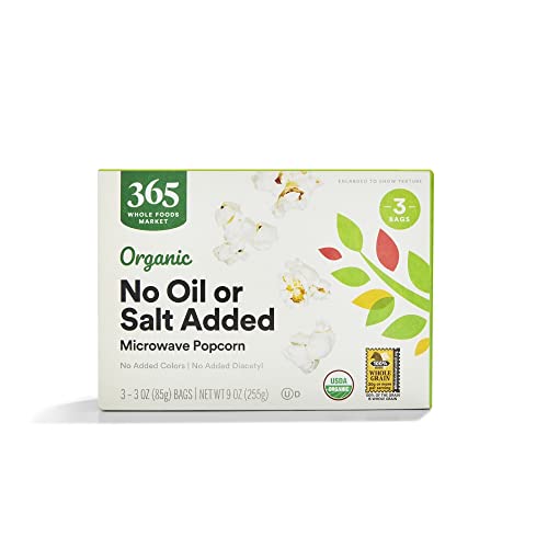 Honest 365 by Whole Foods Market, Organic No Oil or Salt Microwave Popcorn, 9 Ounce Review 6 product review image