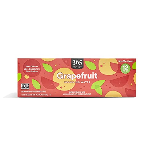 Honest 365 by Whole Foods Market, Grapefruit Sparkling Water, 12 Fl Oz Review 3 product review image