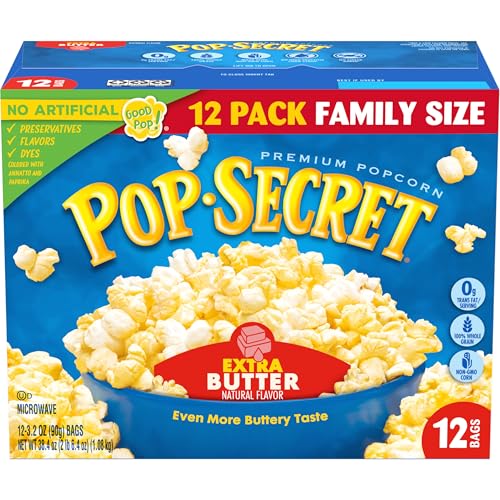 Honest Pop Secret Popcorn, Extra Butter, 3.2 Oz Bags, 12 Ct Review 3 product review image