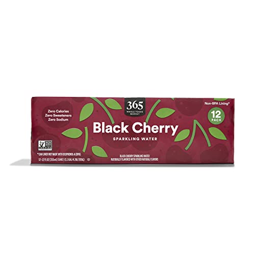 Honest 365 by Whole Foods Market, Black Cherry Sparkling Water 12pk, 12 Fl Oz Review 10 product review image