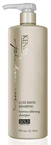 Kenra Luxe Shine Shampoo bottle with pump dispenser for hair shine.