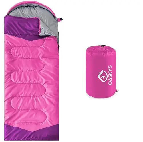 Honest oaskys Camping Sleeping Bag - 3 Season Warm & Cool Weather - Summer, Spring, Fall, Lightweight, Waterproof for Adults & Kids - Camping Gear Equipment, Review 7 product review image