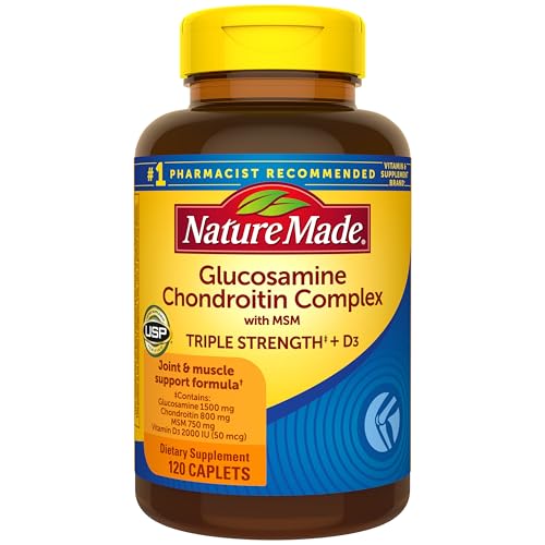 Honest Nature Made Glucosamine Chondroitin Complex with MSM, Dietary Supplement for Joint Support, 120 Caplets, 60 Day Supply Review 9 product review image
