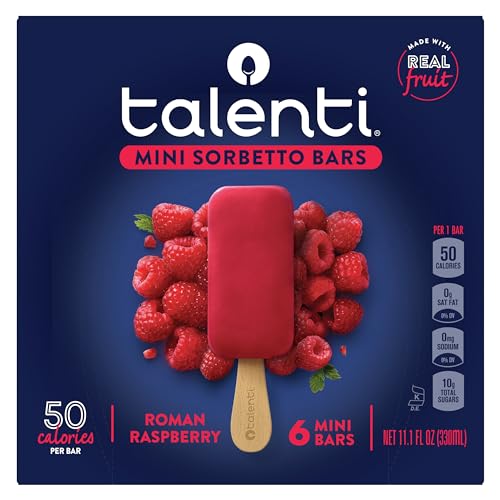 Honest Talenti Mini Sorbetto Bar Roman Raspberry 6 count Dessert With 50 Calories Per Bar 11.1 oz Review 5 product review image
