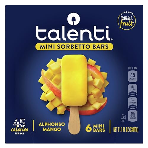 Honest Talenti Mini Sorbetto Bar Alphonso Mango 6 count Dessert With 45 Calories Per Bar 11.1 oz Review 4 product review image
