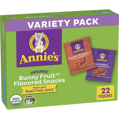 Honest Annie's Organic Bunny Fruit Snacks, Variety Pack, Gluten Free, 22 ct, 15.4 oz Review 5 product review image